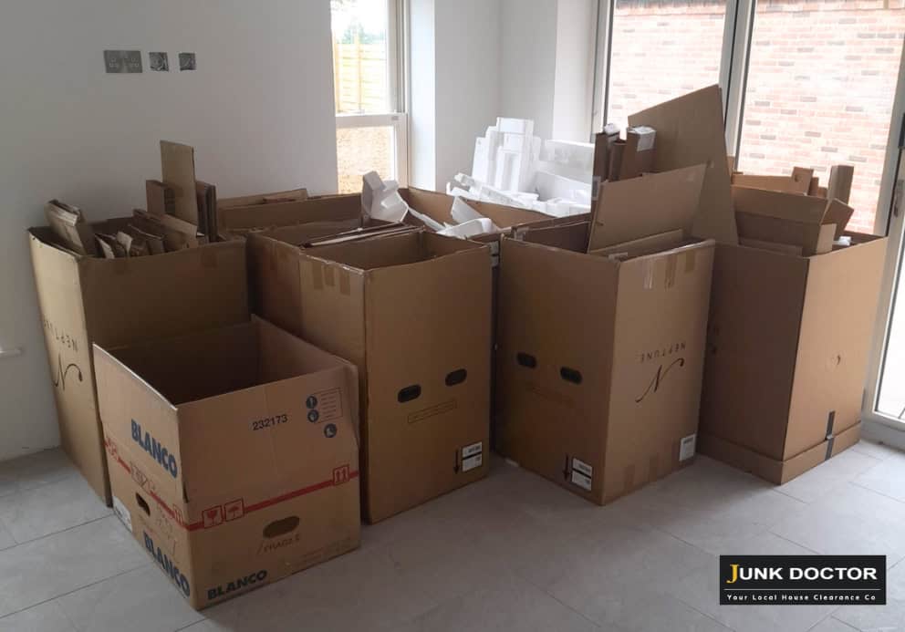 rubbish-removal-Doncaster-cardboard